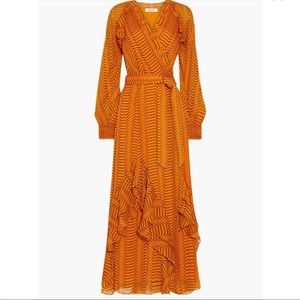 DIANE VON FURSTENBERG
Mercy ruffled printed silk-georgette maxi wrap dress